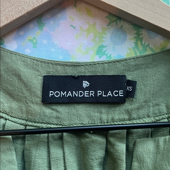 Tuckernuck x Pomander Place | Olive Green Finley Flutter Sleeve Dress XS Classic - Picture 9 of 15